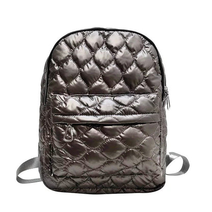 Jade Metallic Puffer Backpack view 13 (bag)