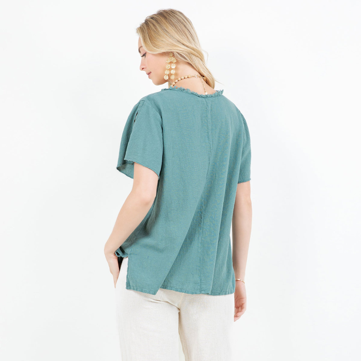 Jan Top -100% Cotton Gauze - MeeeShop Women's Fashion
