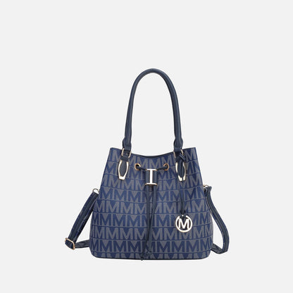 Jane Signature Bucket Bag in Burgundy view 5