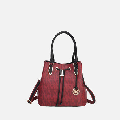 Jane Signature Bucket Bag in Purple view 11
