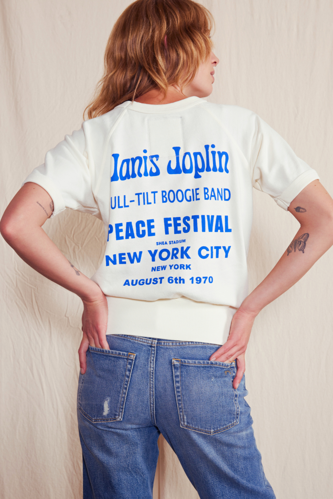 Janis Joplin NYC Raglan in XS - Janis Joplin Rag (top)