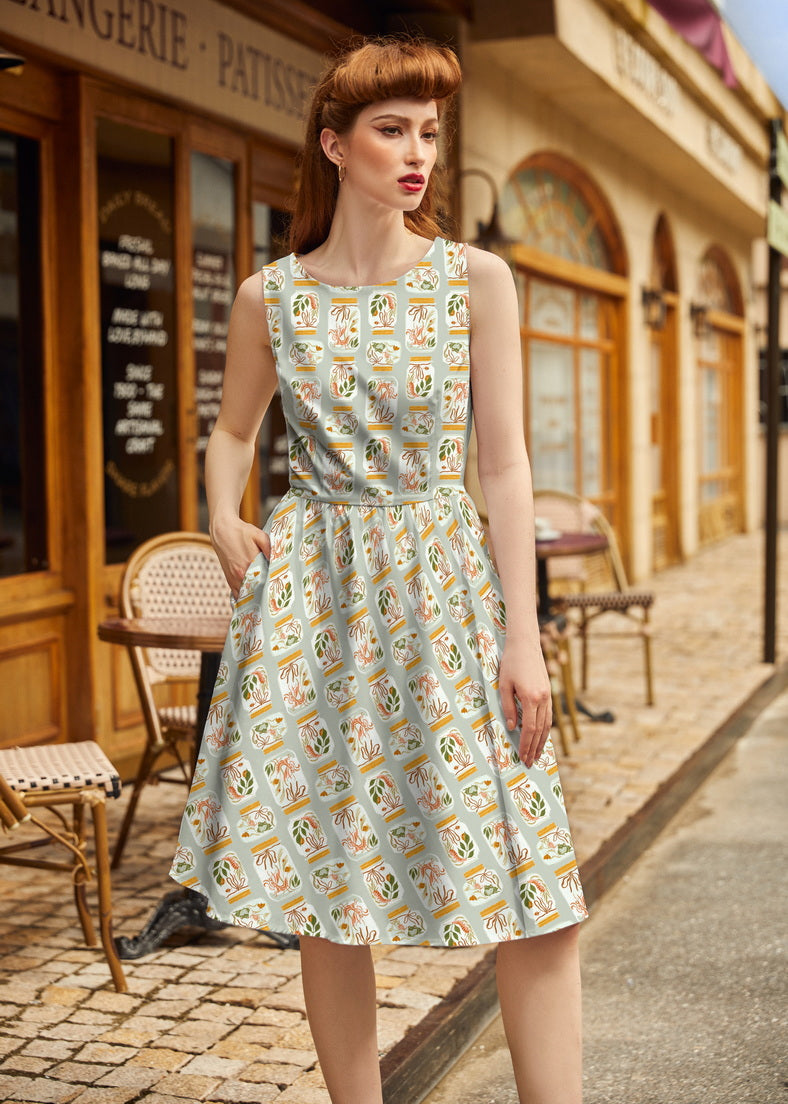 Jars Vintage Dress in M view 3 - Vintage Dresser Jars