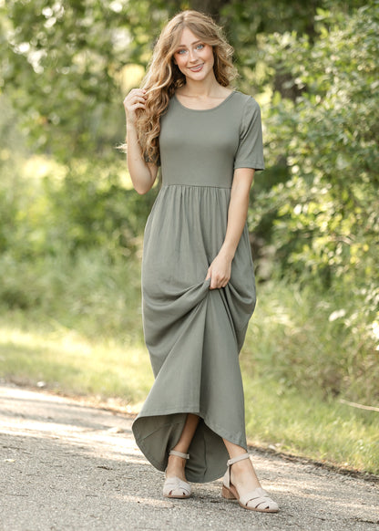 Jasmine Olive Ribbed Maxi Dress in 2XL view 7