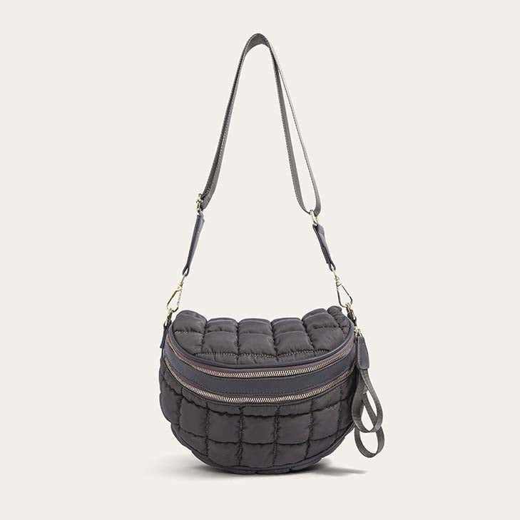 Jaya Puffer Double Zip Crossbody Sling view 10 - Jaya Bag (layer)