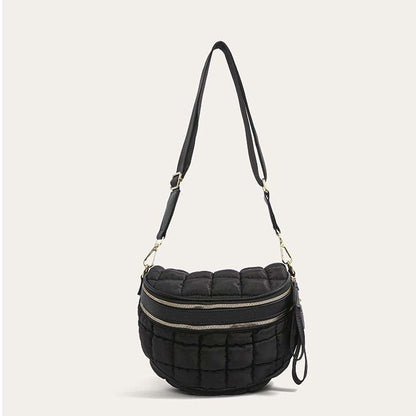 Jaya Puffer Double Zip Crossbody Sling view 12 - Jaya Bag (layer)