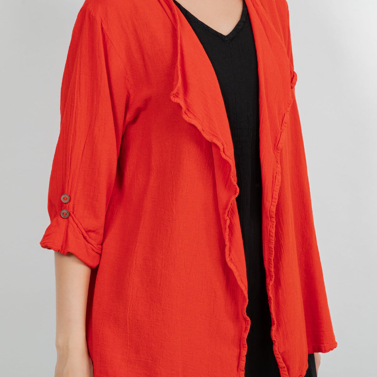 Jeanne Bolero Resort Wear Jacket 100% Cotton Gauze - MeeeShop Women's Fashion