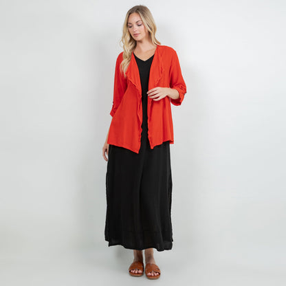 Jeanne Bolero Resort Wear Jacket 100% Cotton Gauze in 1 (S/M) view 15 - Summer Outfit Idea - Gauze Jacket (bottom)
