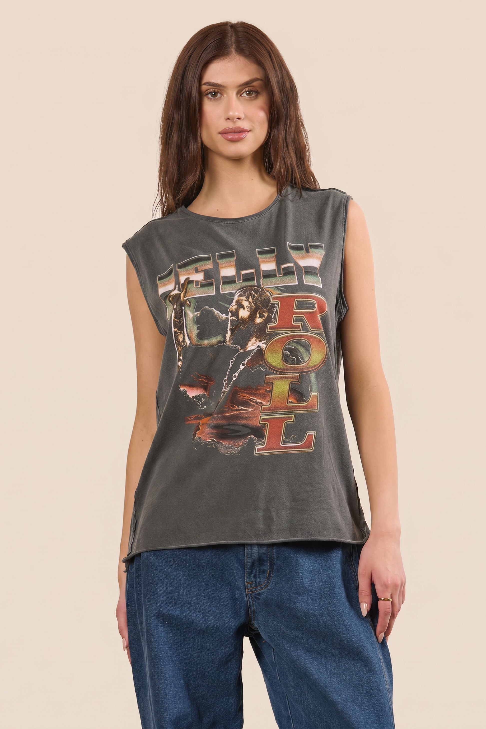 Jelly Roll Oversized Tank in XS - Relaxed Fit - Jelly Roll Tank Top