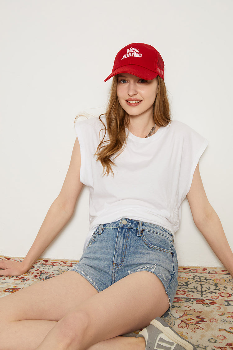 Joanie Vintage Cut Off Shorts Hj115 in She Loves You view 12 (bottom)
