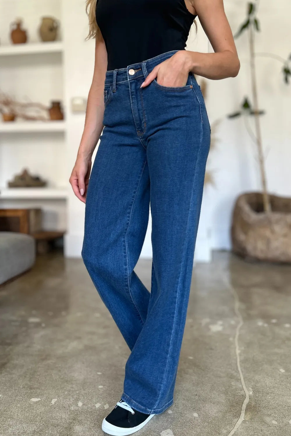 Judy Blue Full Size High Rise Straight Jeans - MeeeShop Women's Fashion