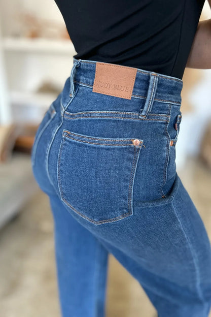 Judy Blue Full Size High Rise Straight Jeans - MeeeShop Women's Fashion
