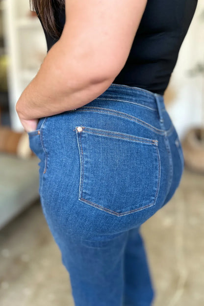 Judy Blue Full Size High Rise Straight Jeans - MeeeShop Women's Fashion