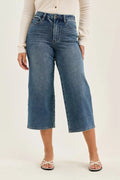 Judy Blue High Waist "dottie" Wide Crop Md Quarry Fade Jeans MD (bottom) - judy jeans, judy fade jeans, - shop at us.meeeshop
