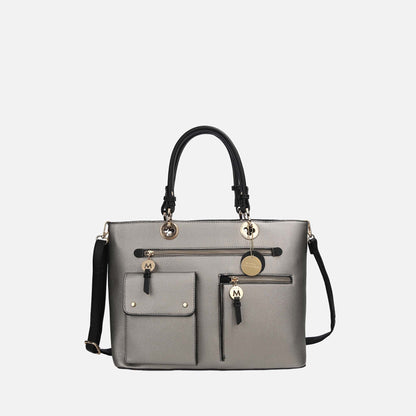 Julia Shoulder Bag in Pewter view 9 - Julia Shoulder Bag Coach