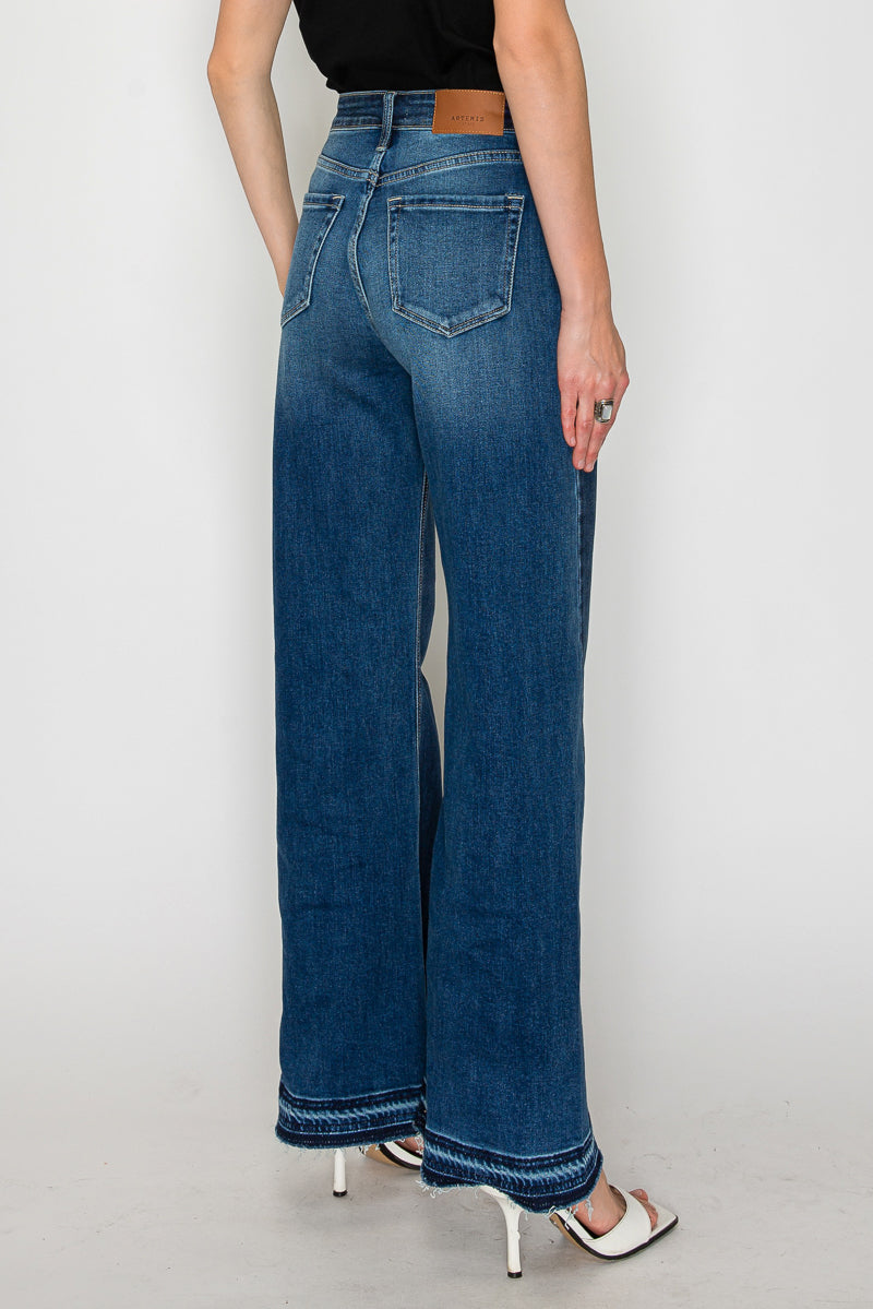 Julianna High Rise Flare Jeans in 7 (27) view 4 - High-Waisted (bottom)