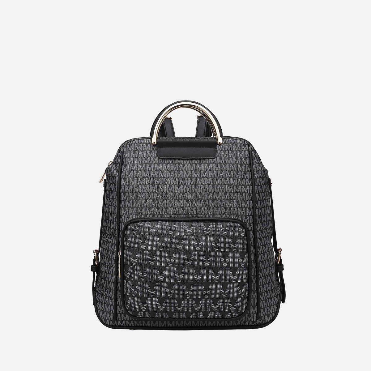 June Signature Backpack Handbag in White view 9