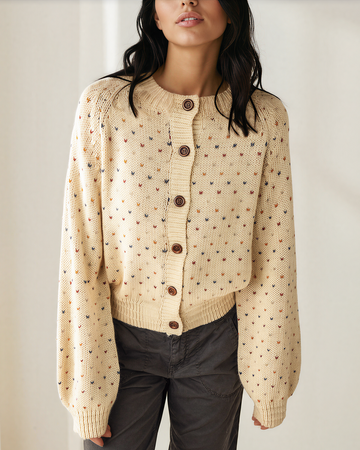 Kaia Button Front Cardigan Top in M view 2 - Top Cardigan