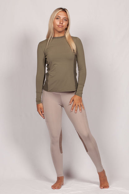 Kate Riding Tights in Navy/Black (bottom)
