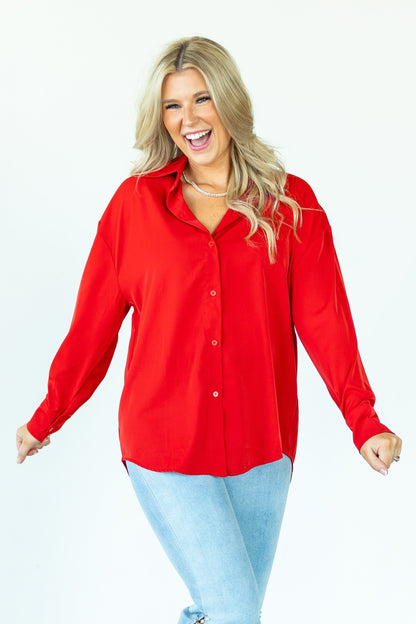 Kathryn Classic Button-up, Dark Red view 12 - Catherine Classic Reddit (top)