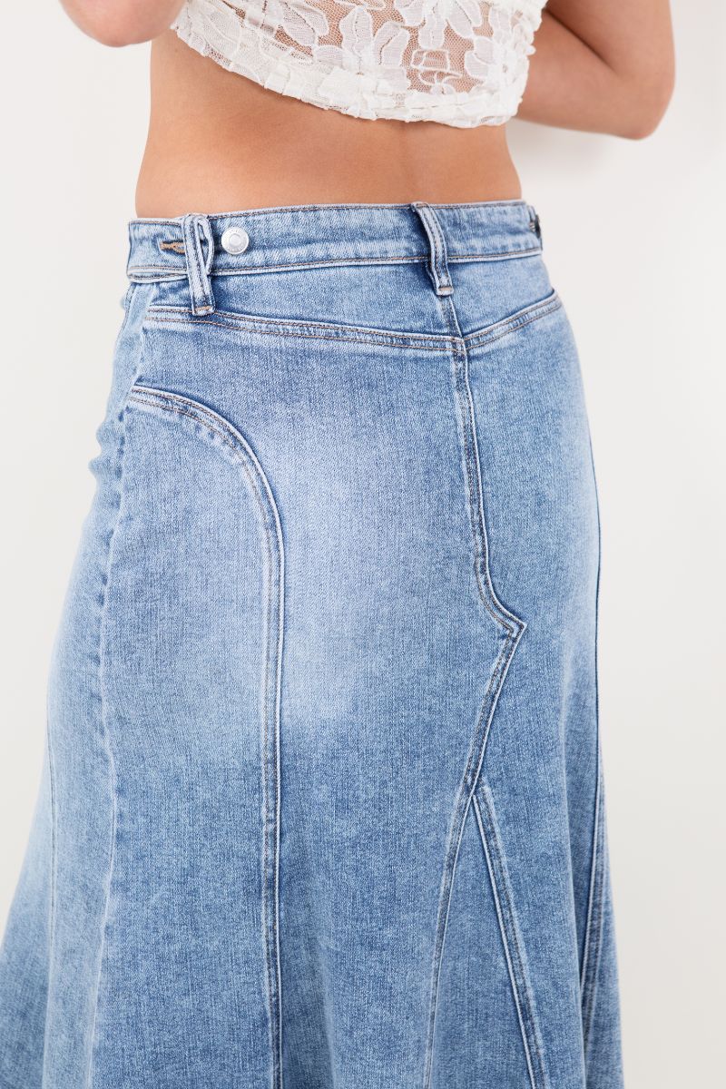 kayla denim maxi Kayla Denim Maxi Skirt view 11 (dress) - shop at us.meeeshop