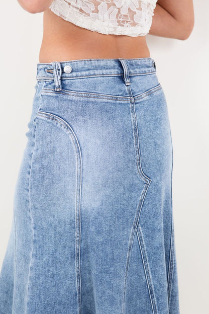 kayla denim maxi Kayla Denim Maxi Skirt view 11 (dress) - shop at us.meeeshop