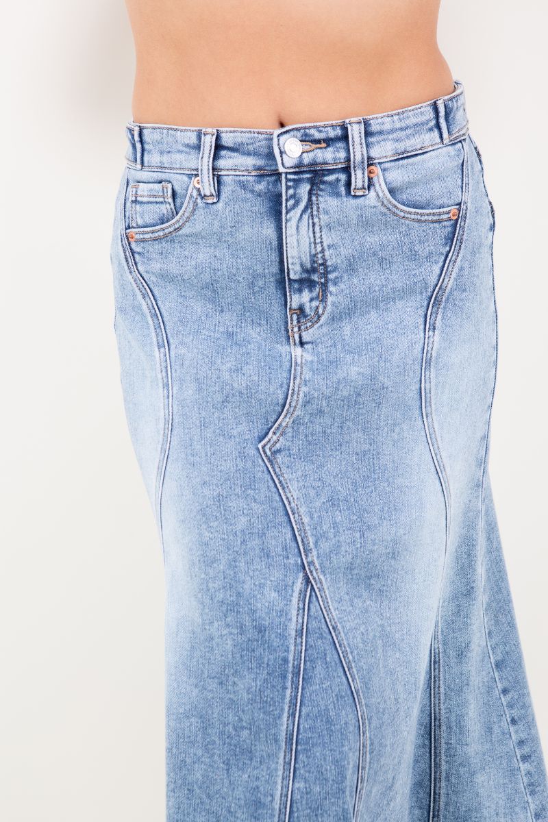 kayla denim maxi Kayla Denim Maxi Skirt view 15 (dress) - shop at us.meeeshop