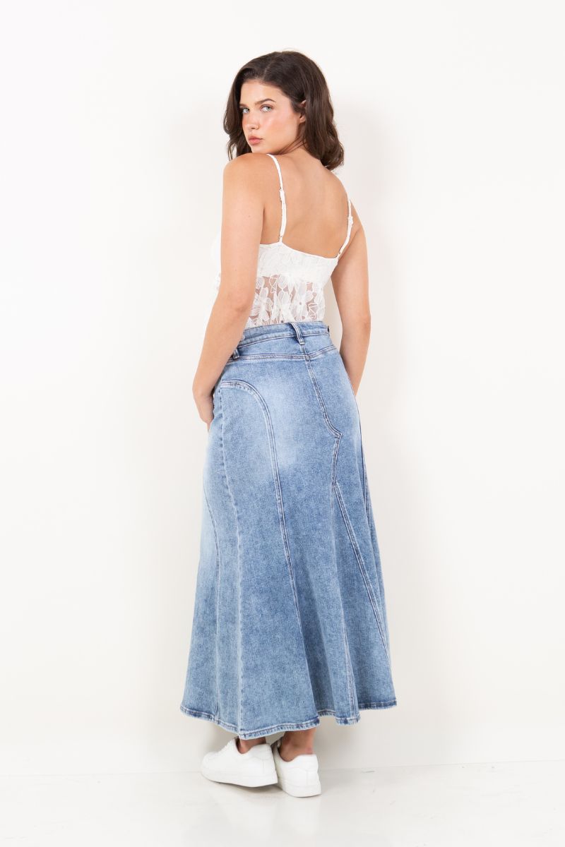 kayla denim maxi Kayla Denim Maxi Skirt view 5 (dress) - shop at us.meeeshop