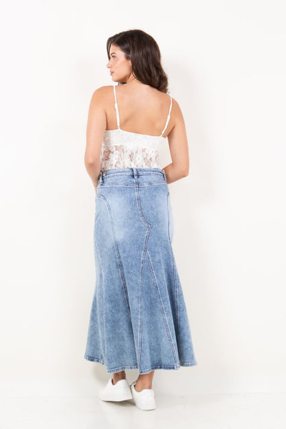 kayla denim maxi Kayla Denim Maxi Skirt view 8 (dress) - shop at us.meeeshop
