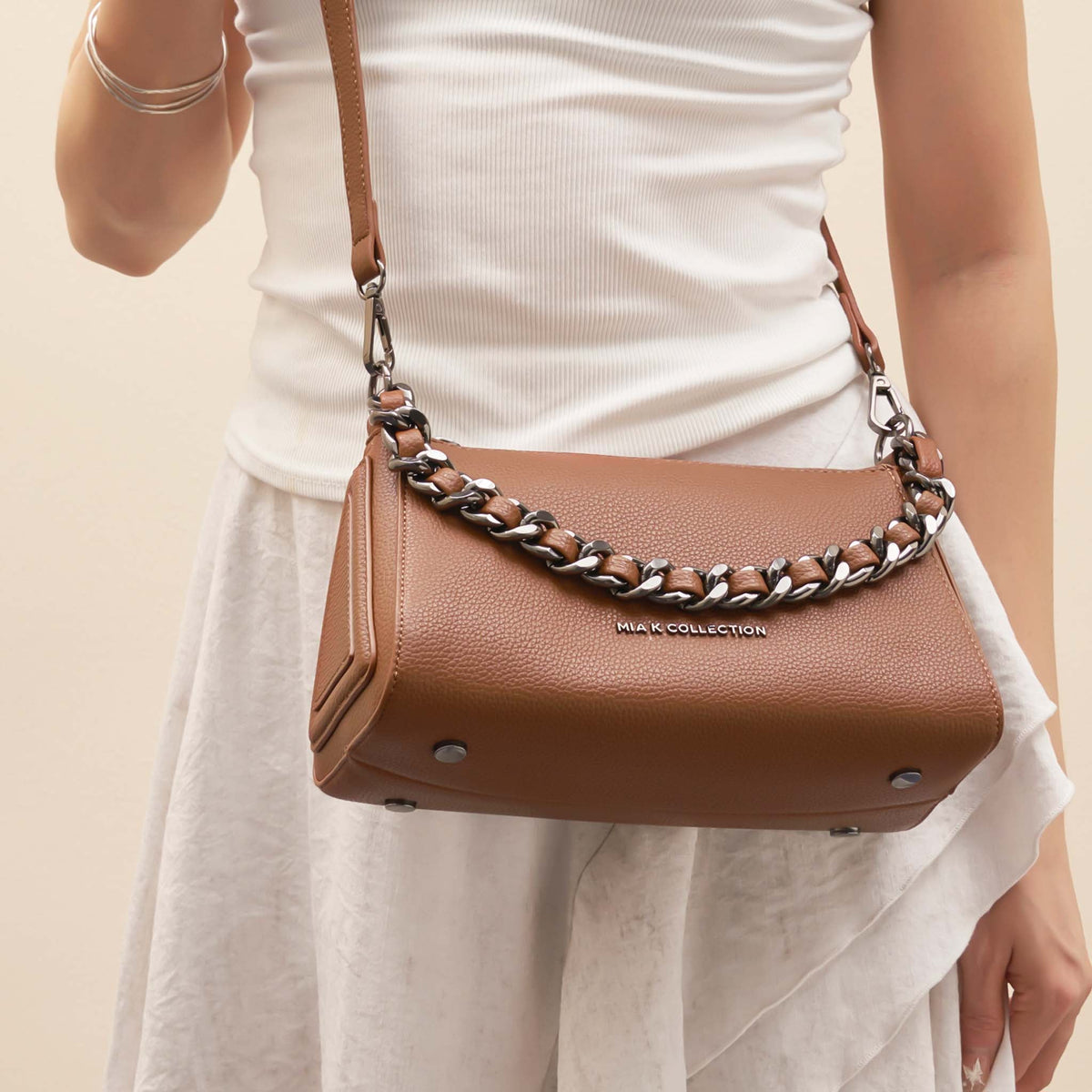 Kayren Shoulder Bag in Black view 2 - Lauren Shoulder Bag