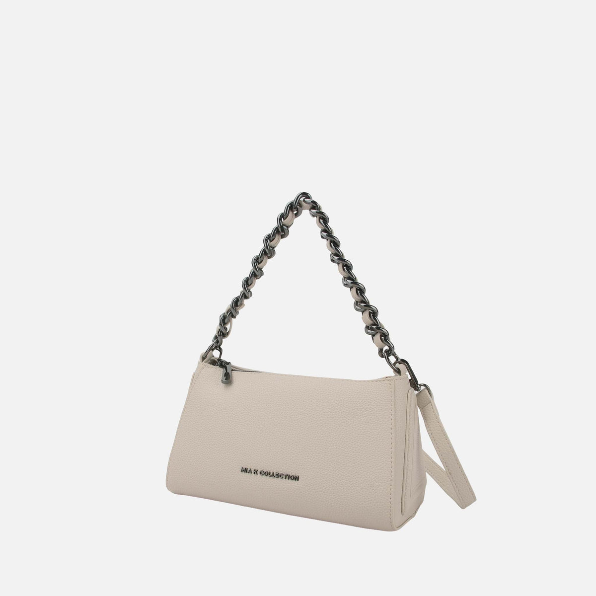 Kayren Shoulder Bag in Pewter view 5 - Lauren Shoulder Bag