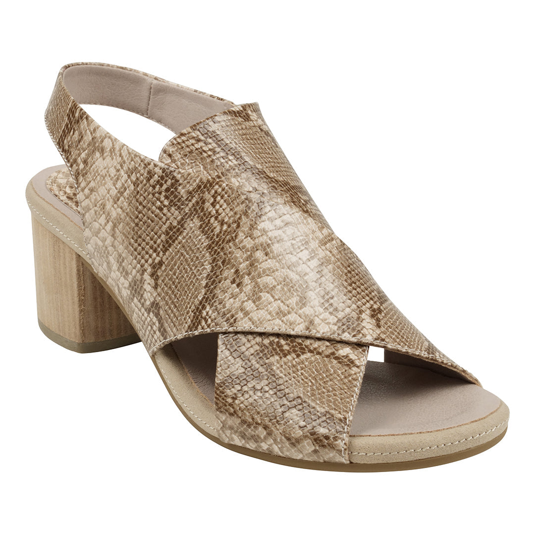 Keefa Snake/beige Cross Strap Slingback Heeled Sandals Snake/Beige (bag) - heeled sandals, slingback he - shop at us.meeeshop