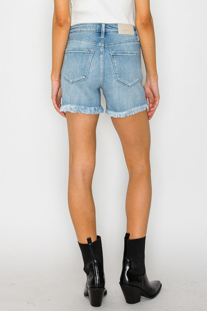 Kendall Eco Friendly High Rise Crossover Shorts in XL view 4 - High-Waisted (bottom)