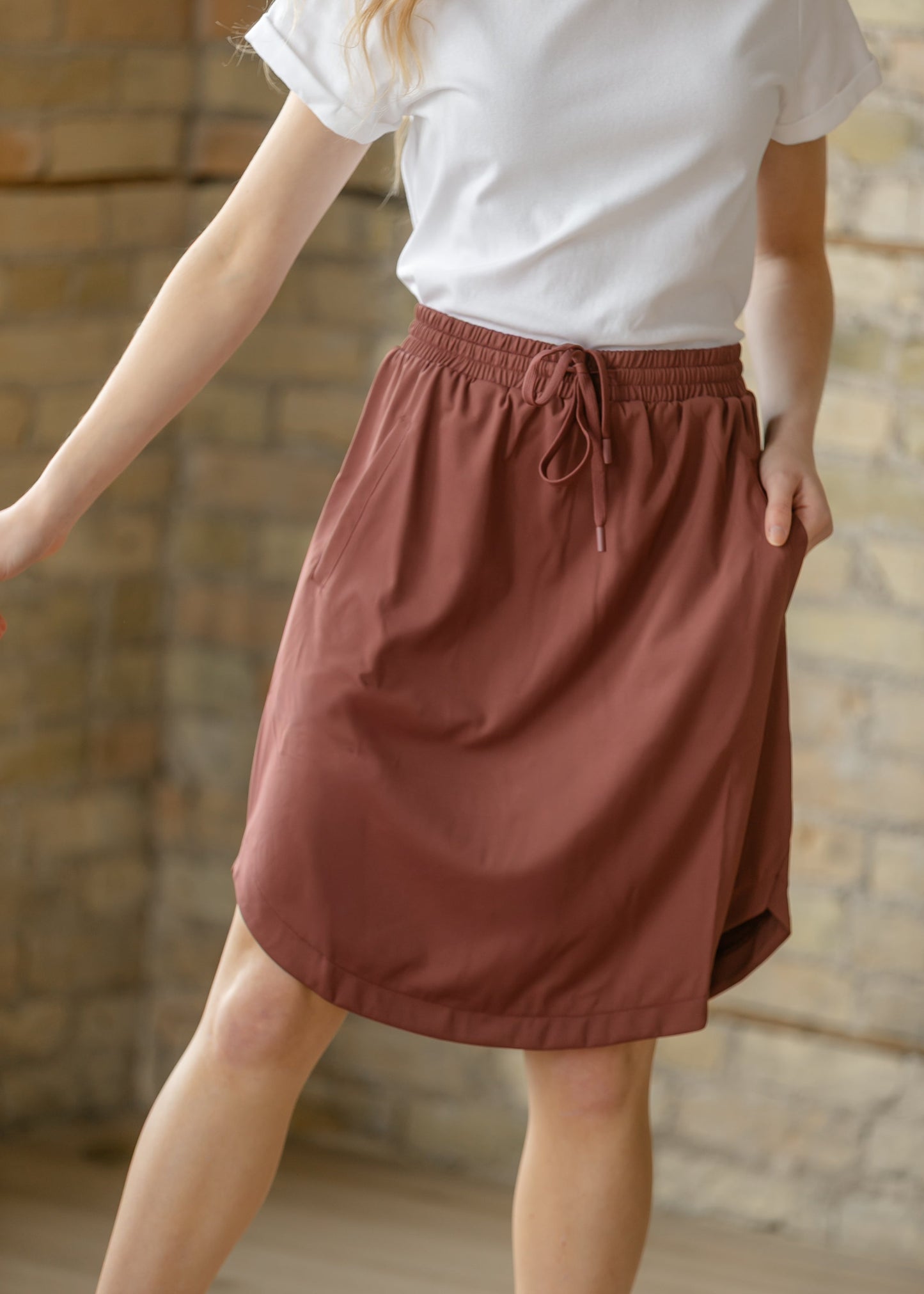 Kenedi Mulberry Athletic Sport Skirt in XS