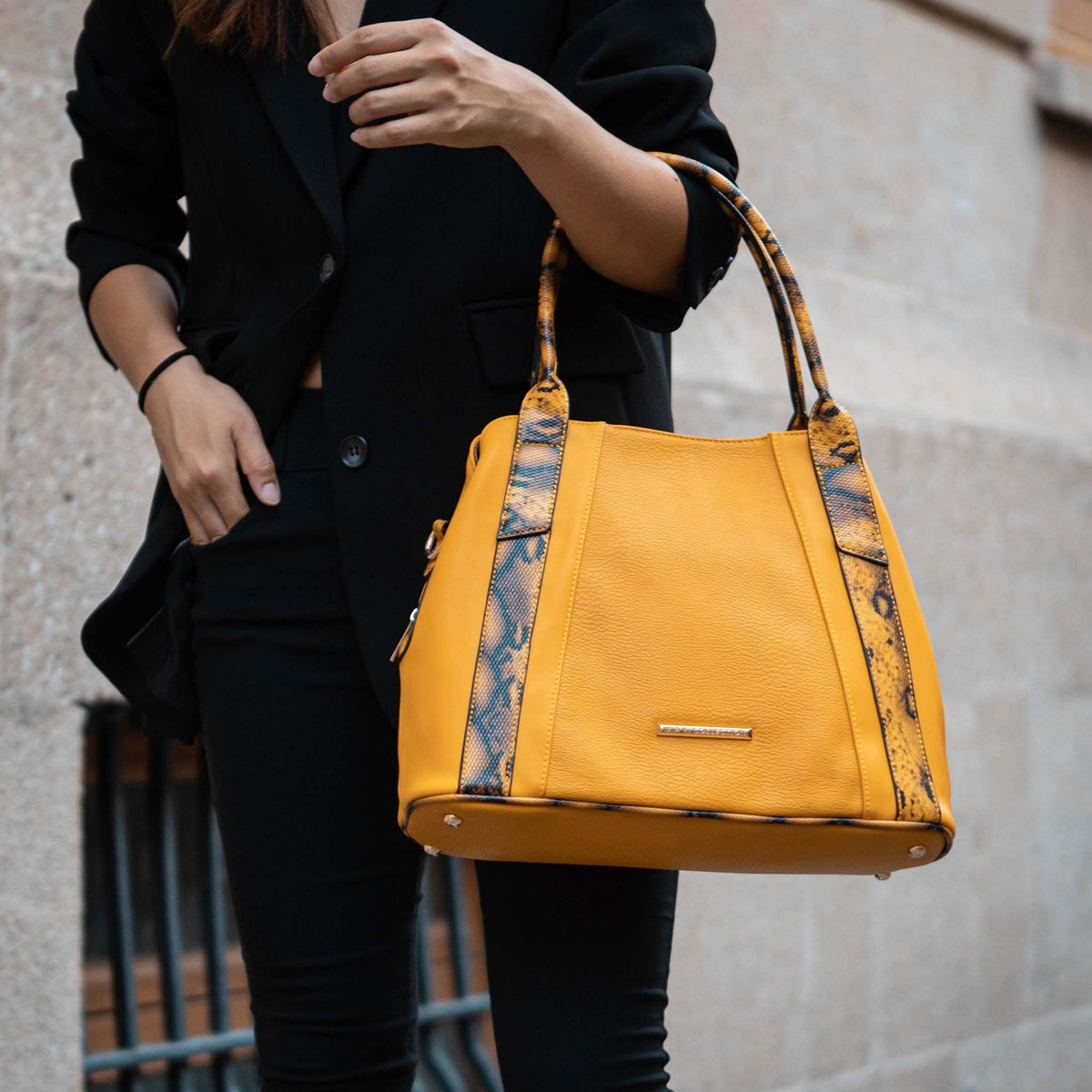 Kenna Tote Handbag in Brown view 2 - Kenna Bags