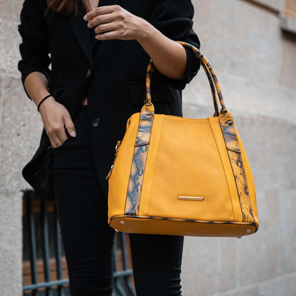 Kenna Tote Handbag in Brown view 2 - Kenna Bags