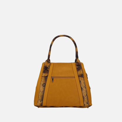Kenna Tote Handbag in Cognac Brown view 3 - Kenna Bags