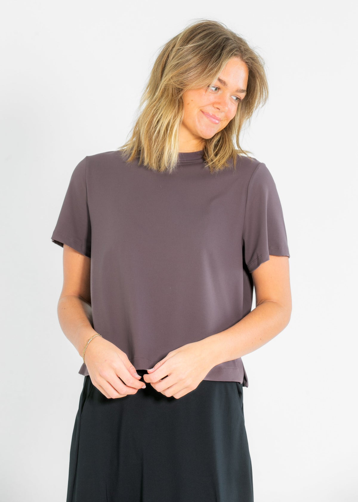Kia Dusty Mauve Athletic Short Sleeve T-shirt in XL view 5 - Short Shirt (top)