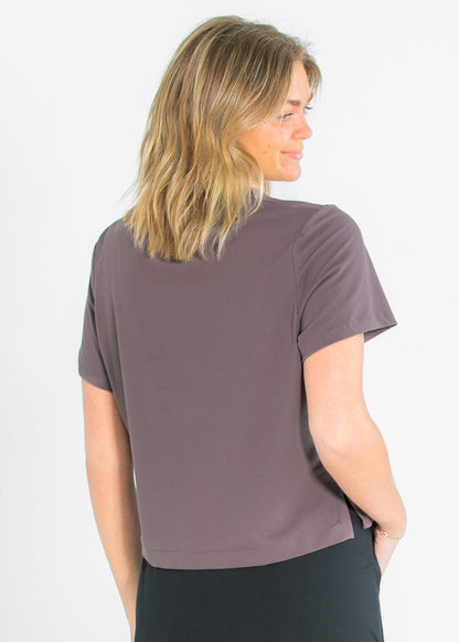 Kia Dusty Mauve Athletic Short Sleeve T-shirt view 13 - Short Shirt (top)