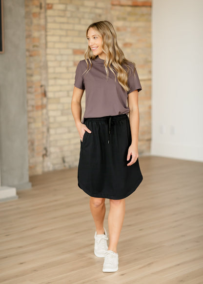 Kia Dusty Mauve Athletic Short Sleeve T-shirt view 9 - Short Shirt (top)