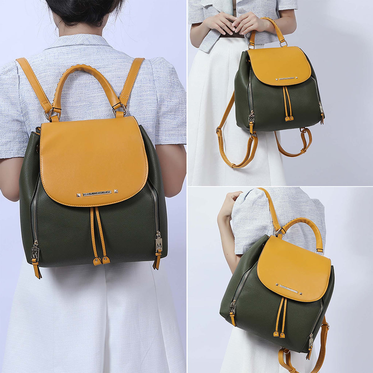 Kimberly Backpack Handbag in Blush view 2