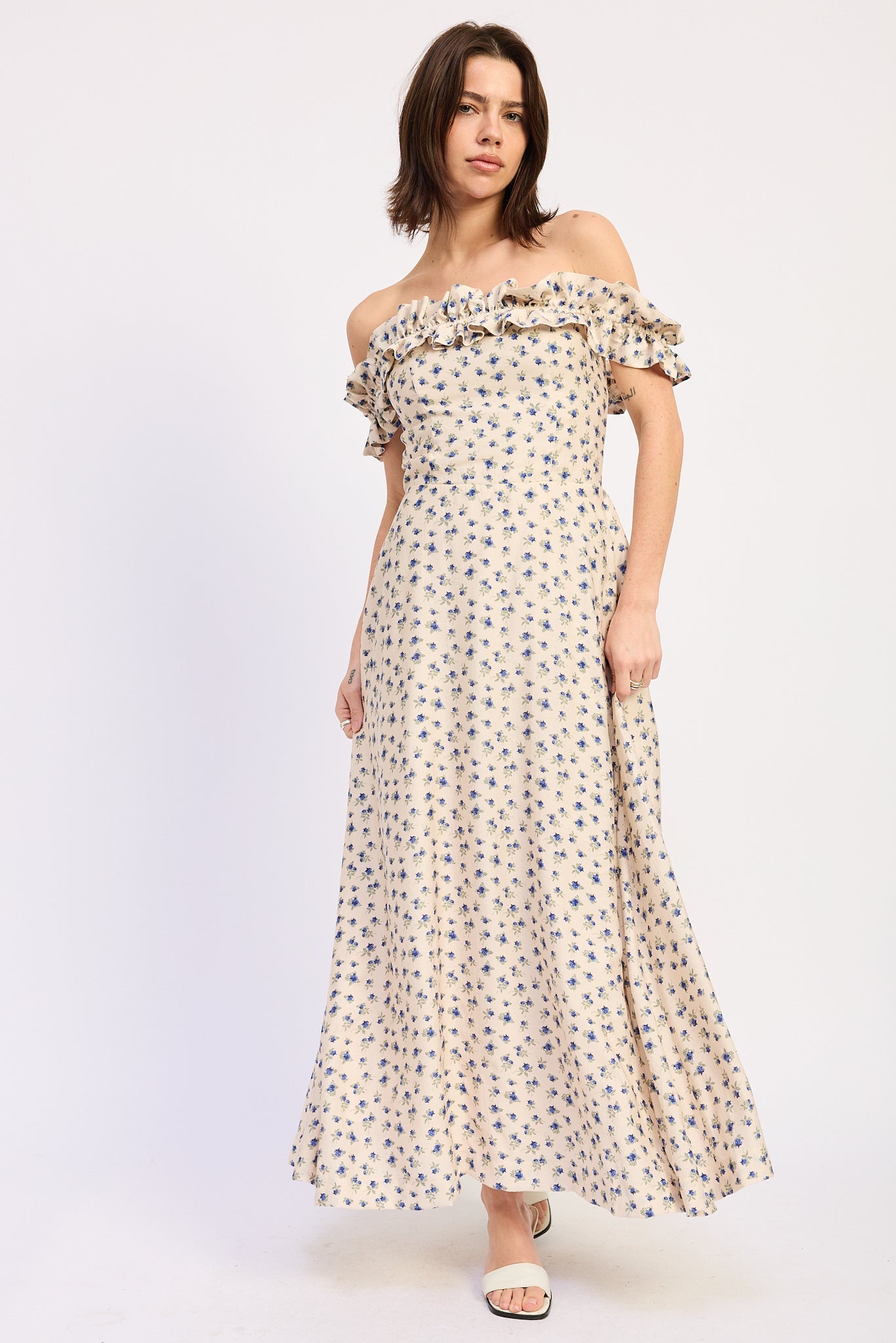 Kinsley Midi Dress view 4 - Kinsley Midi Dress - Beige