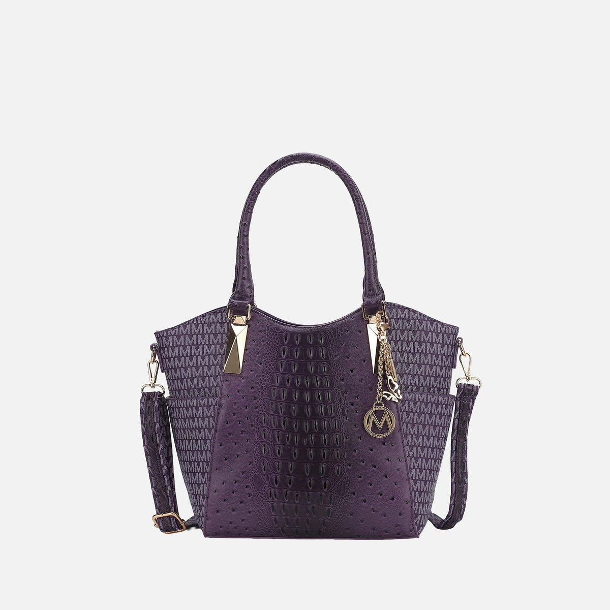 Kristal Signature Tote Bag in White view 12 - Bag Tote