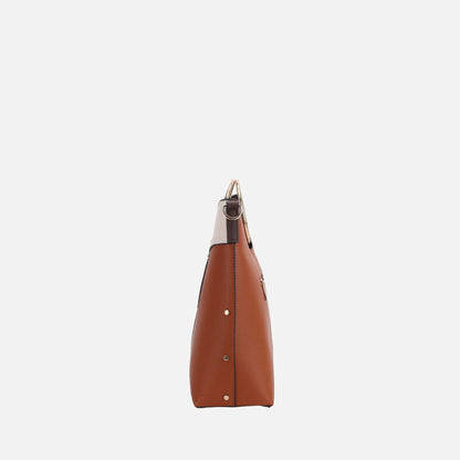 Kylie Shoulder Bag in Cognac Brown view 4 - Kylie Jenner Shoulder Bag