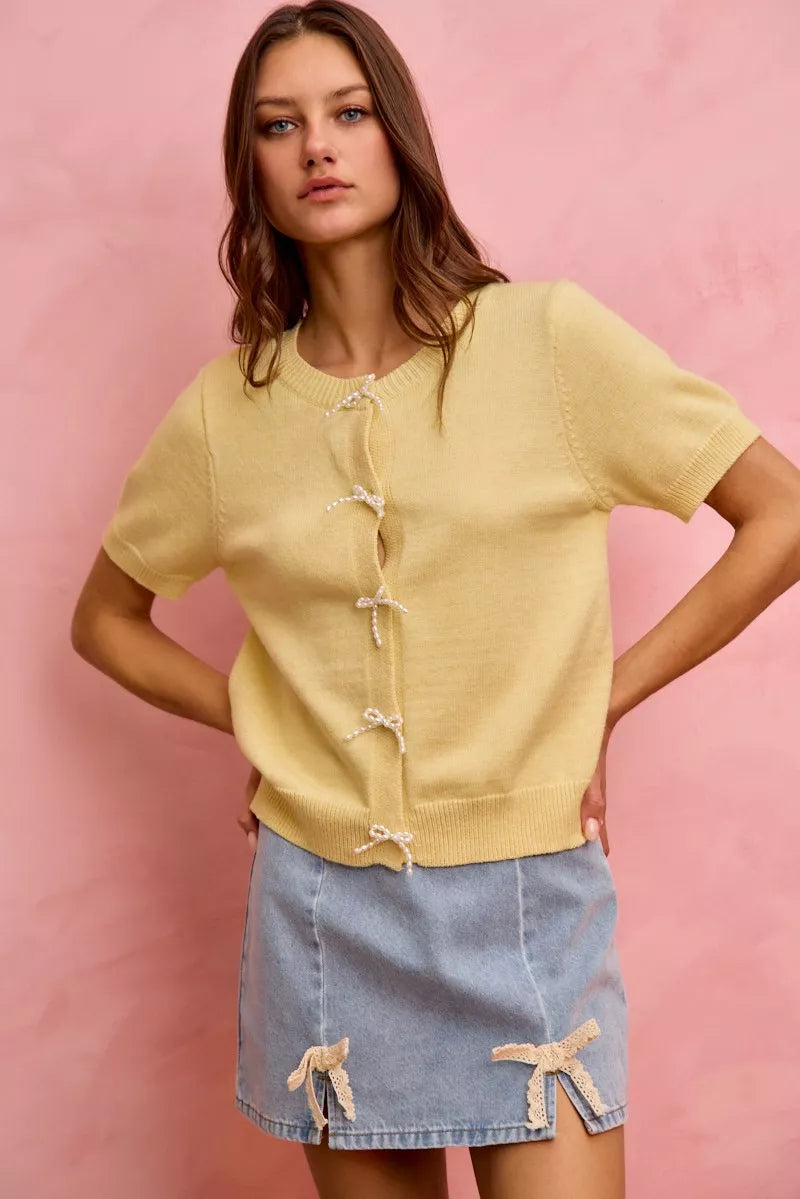 lace ribbon trim So Me Lace Ribbon Trim Denim Mini Skirt view 7 (skirt) - shop at us.meeeshop