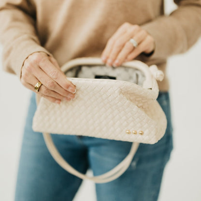 Lacy Woven Frame Crossbody Bag view 8 - Bag Crossbody