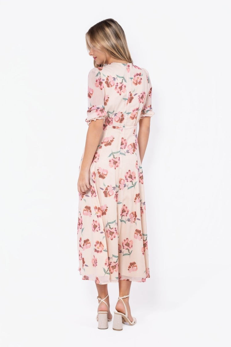 Lana Dress (beige/pink) XL view 5 (dress) - lana del rey beige dress, beige dress near me, what color l - shop at us.meeeshop