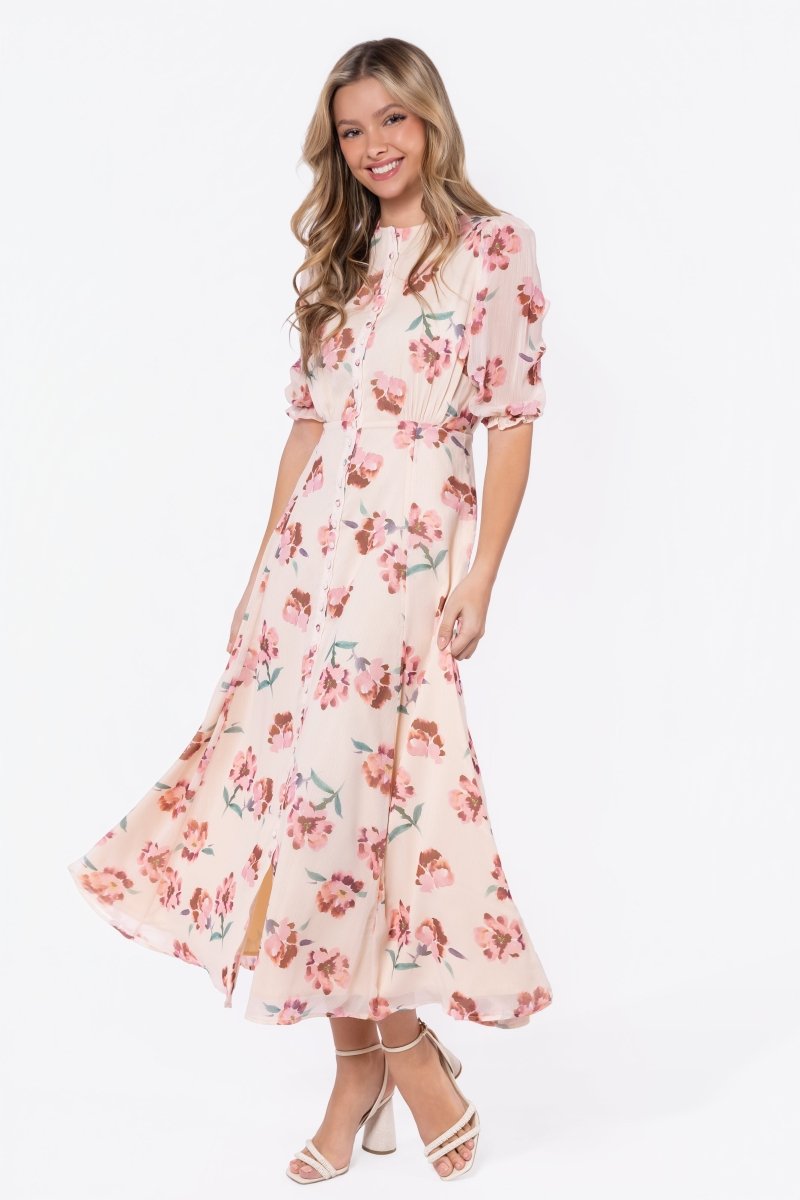 Lana Dress (beige/pink) XS (dress) - lana del rey beige dress, beige dress near me, what color lipstick - shop at us.meeeshop