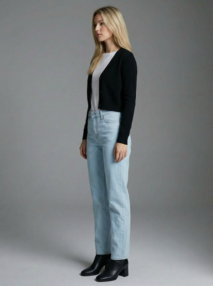 Lane Tapered Mid Rise Wide Baggy Jeans in 13 (30) view 6 - Lane Pants Tapered Leg (bottom)