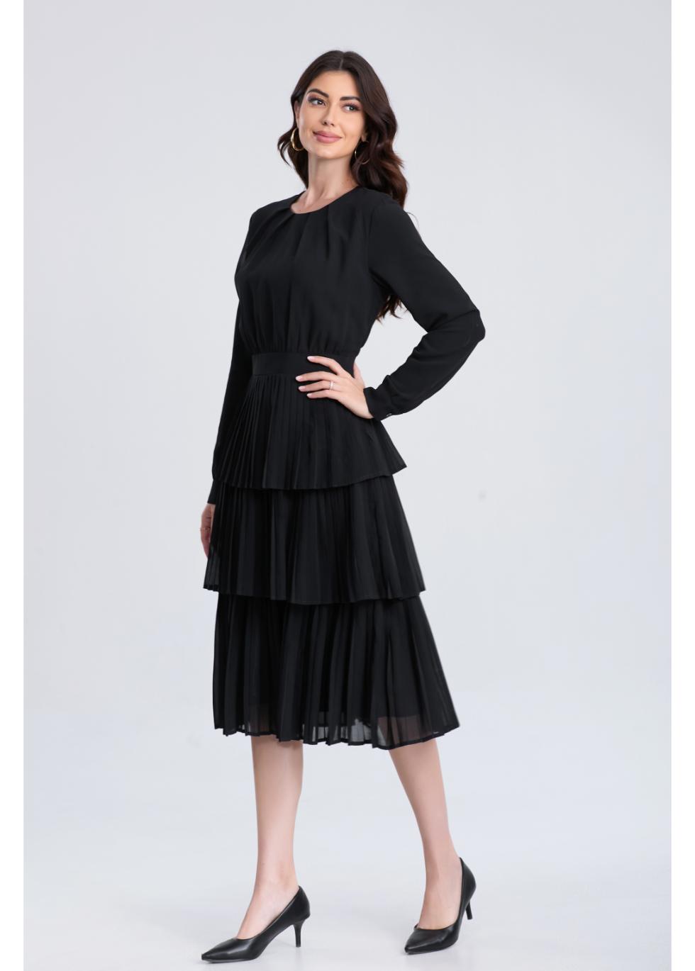 Layered Midnight Midi Dress in XL view 5 - Layered Night Dress