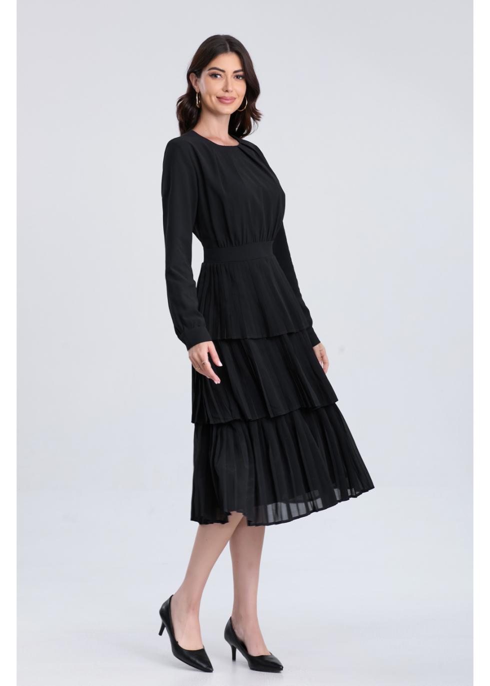 Layered Midnight Midi Dress in XS - Layered Night Dress